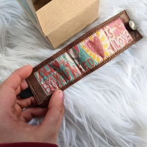 All You Need Is Love Handmade Cuff Bracele…